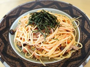 【後楽園駅】本格薪窯ナポリピザとパスタ「マルデナポリ ラクーア店」の明太青じそ